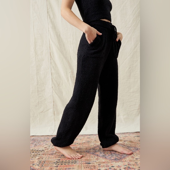 NIA || Plush Sweater Jogger Drawstring Pant in Black - SZ XS - Picture 7 of 12